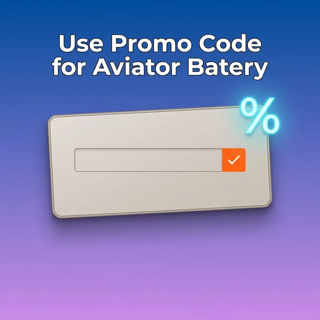 Aviator Batery promo code AVIATOR150 registration field highlighted on screen for new user bonus activation